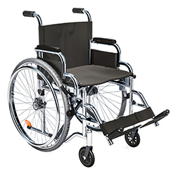 photo of a basic slingseat wheelchair