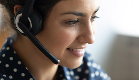 Women With a Call Center Headset