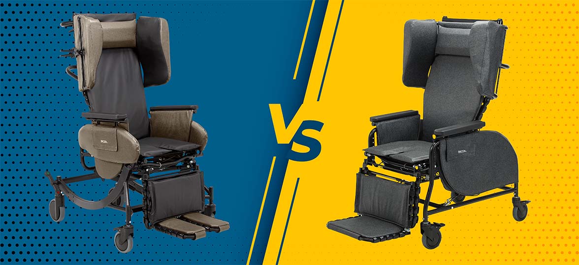 Side-by-side of the Synthesis and Midline Positioning Chairs